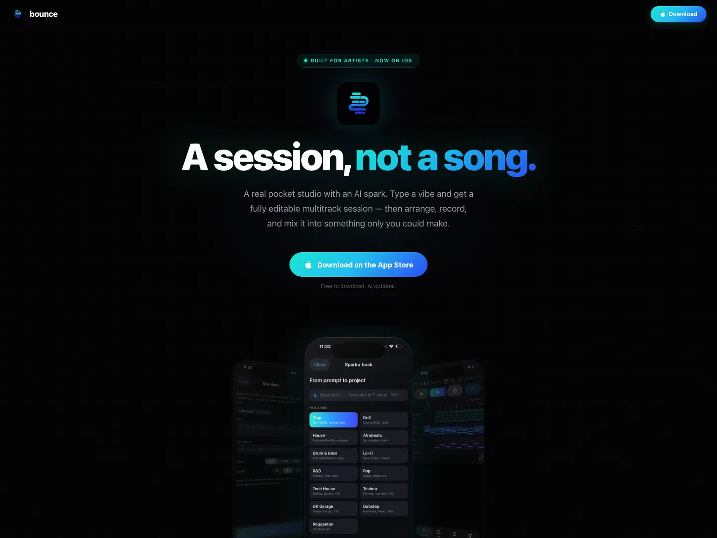 Bounce — The DAW built for mobile