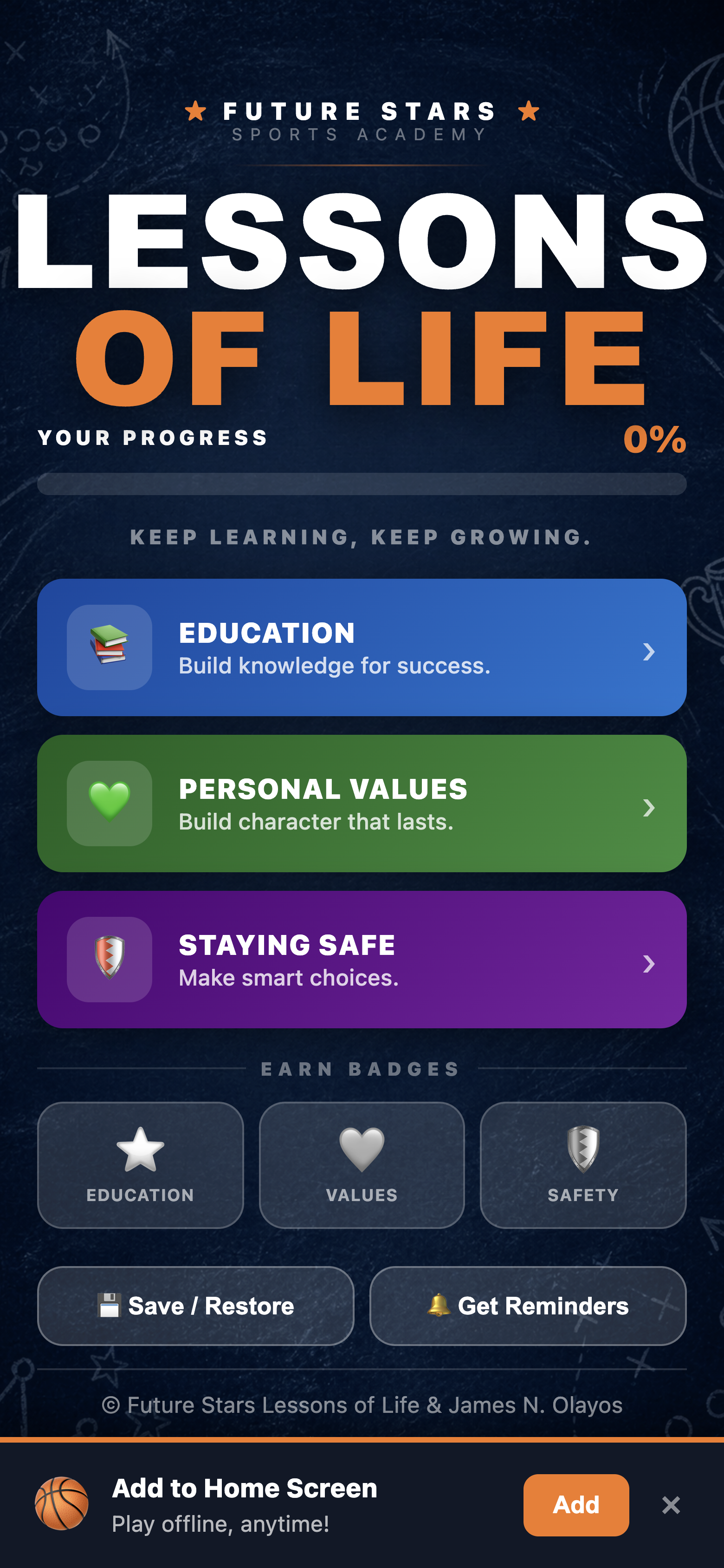 Future Stars: Lessons of Life