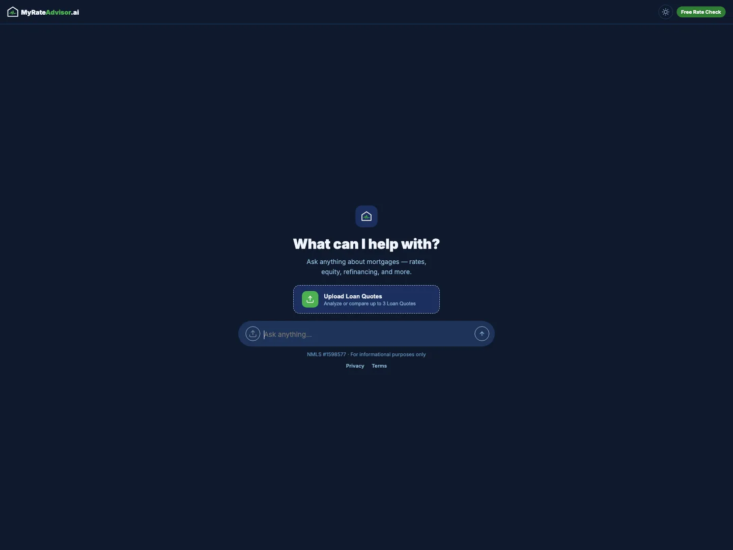 MyRateAdvisor.ai — AI-powered rate intelligence